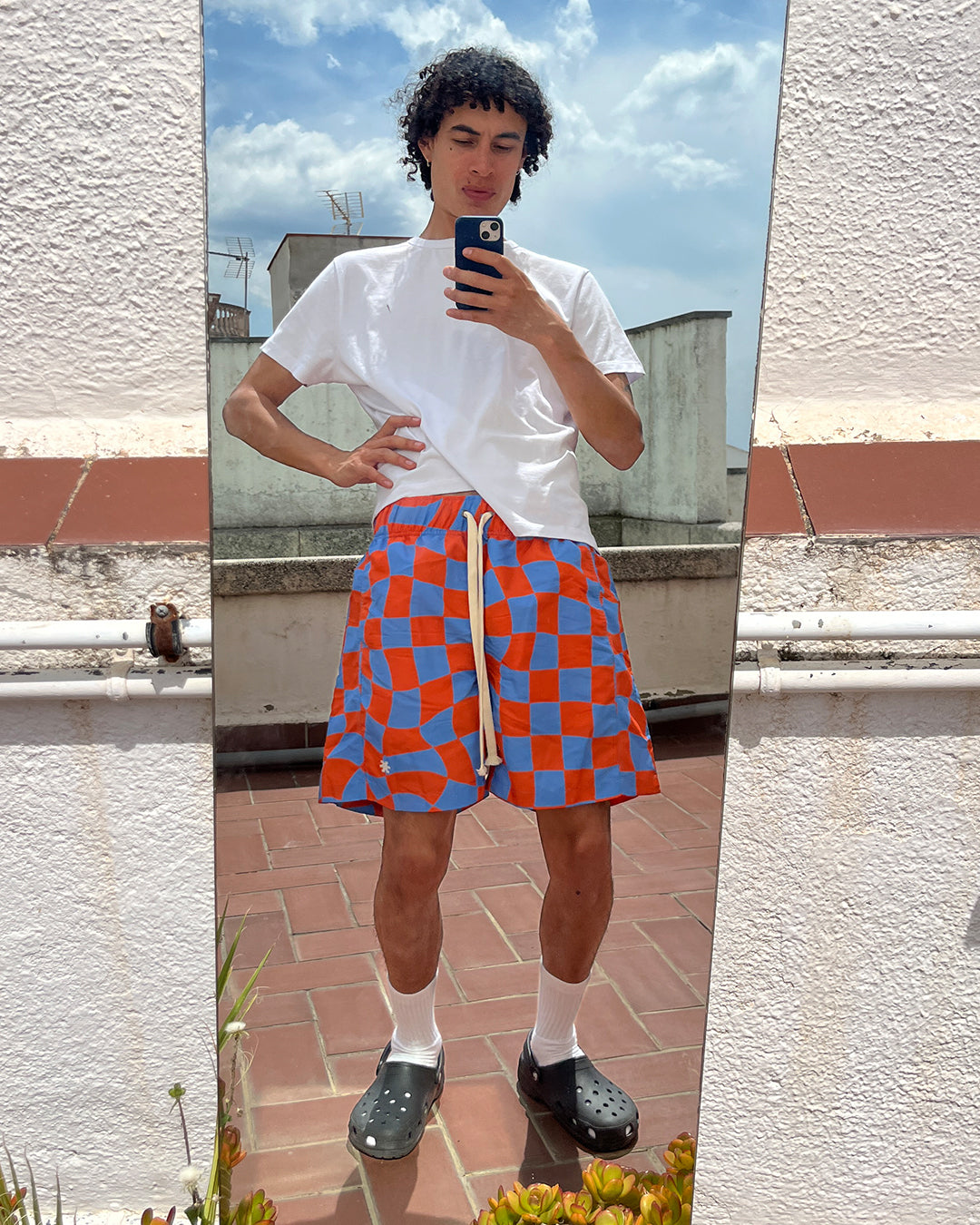 Checks Blue/Orange