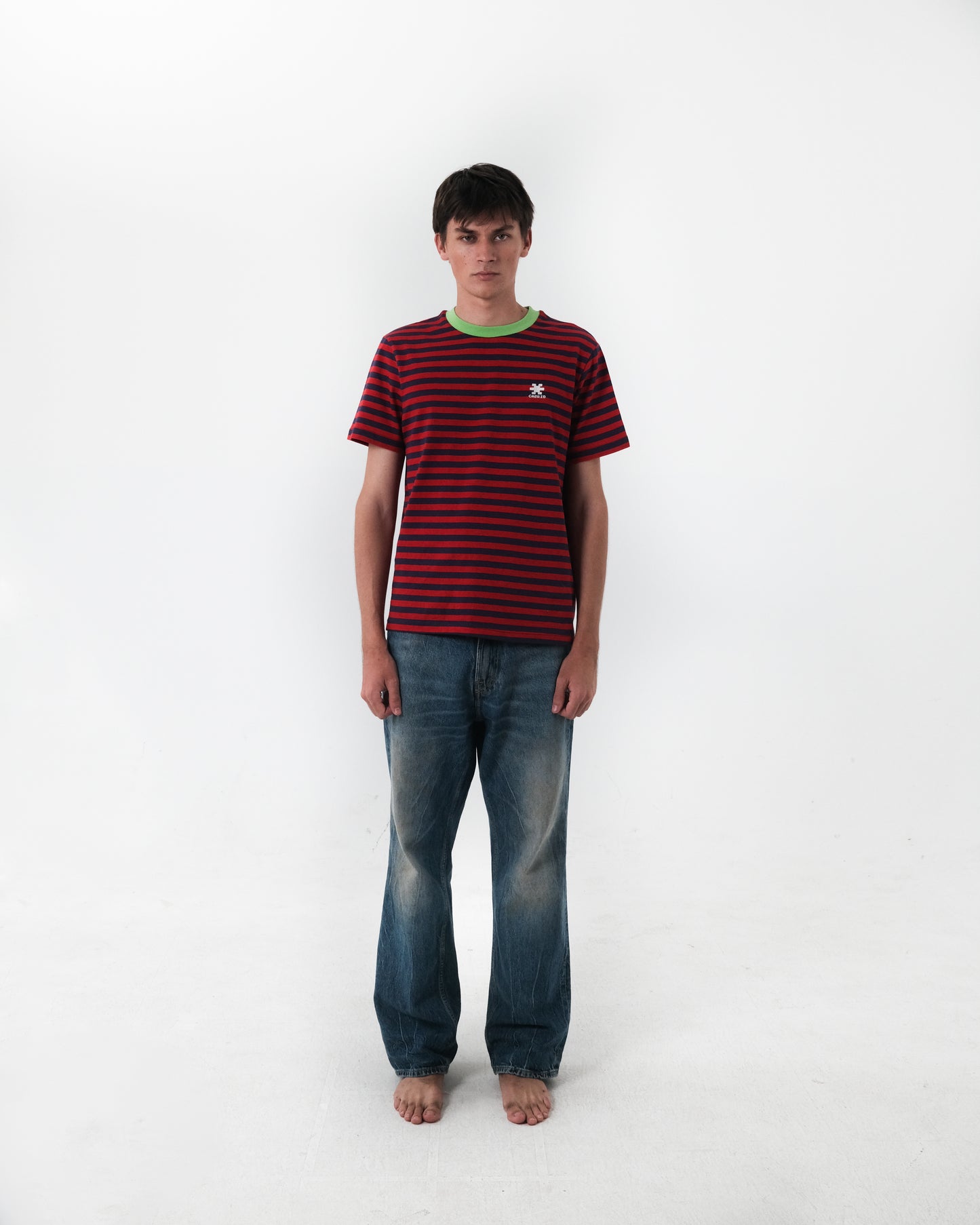 Stripe T-Shirt Red/Navy