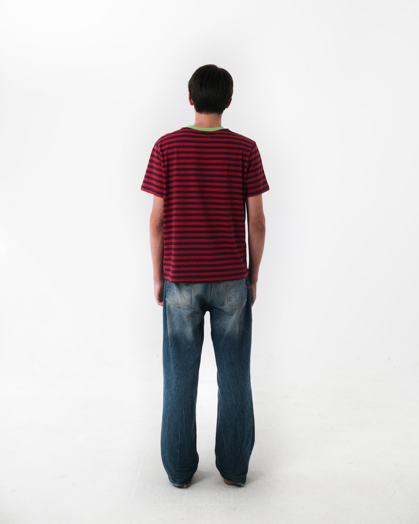 Stripe T-Shirt Red/Navy