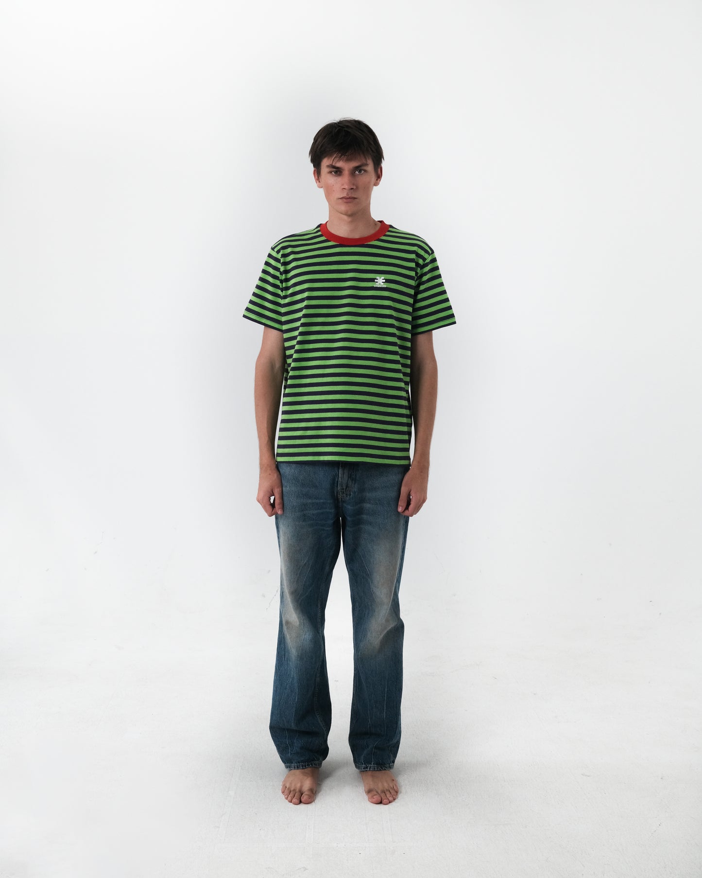 Stripe T-Shirt Green/Navy
