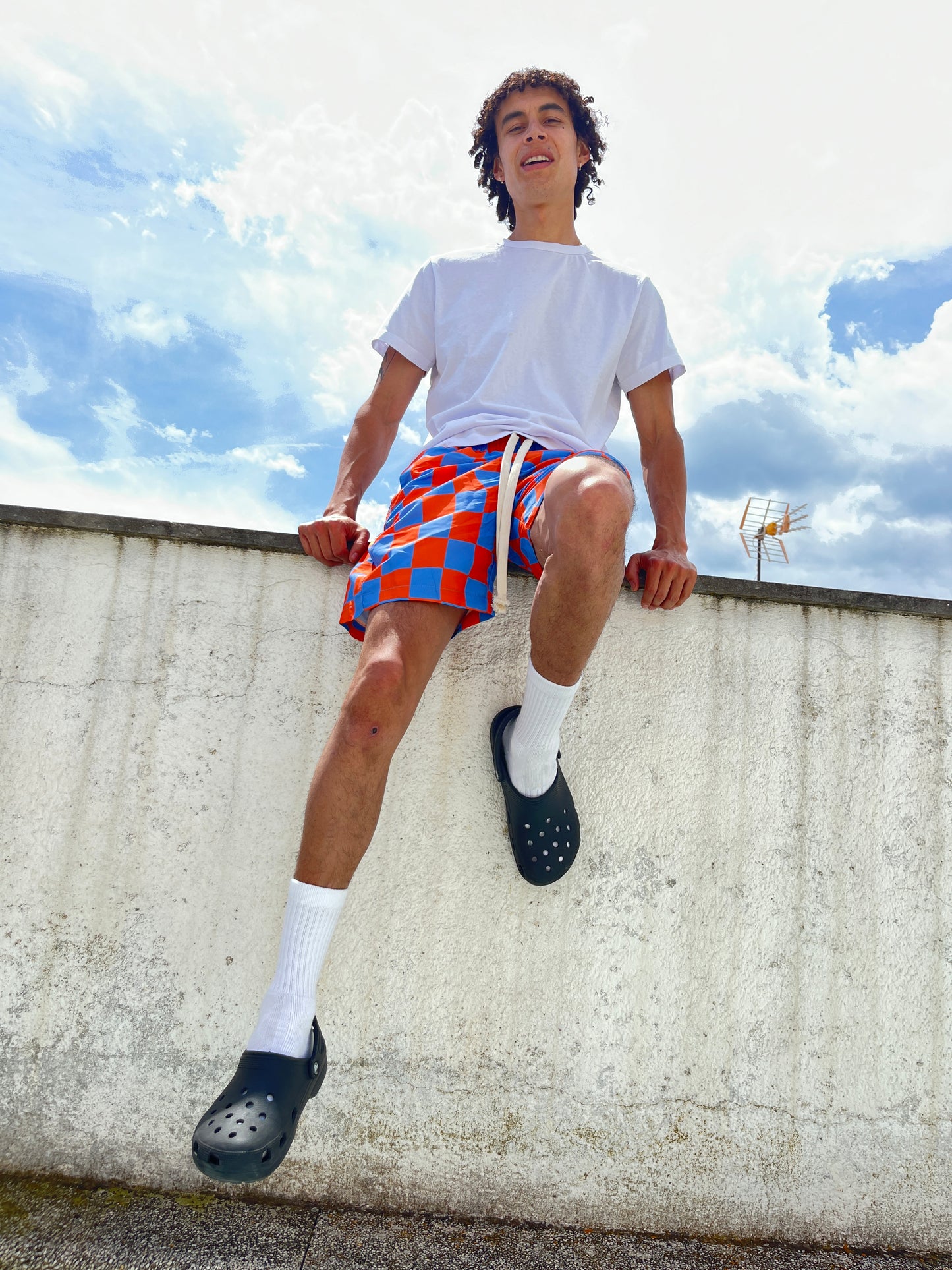 Checks Blue/Orange