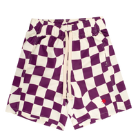 Checks Purple/White