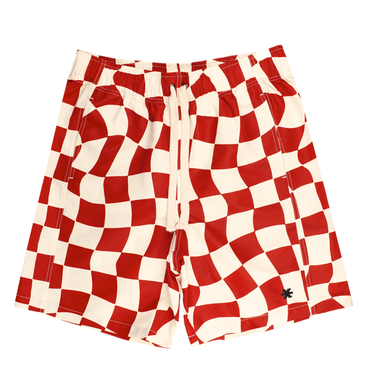 Checks White/Red