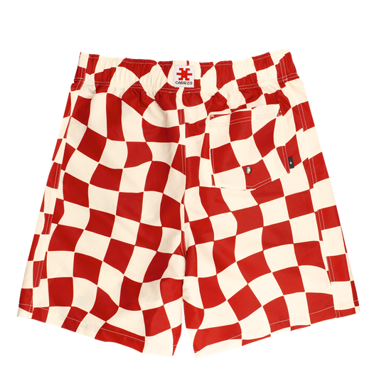 Checks White/Red