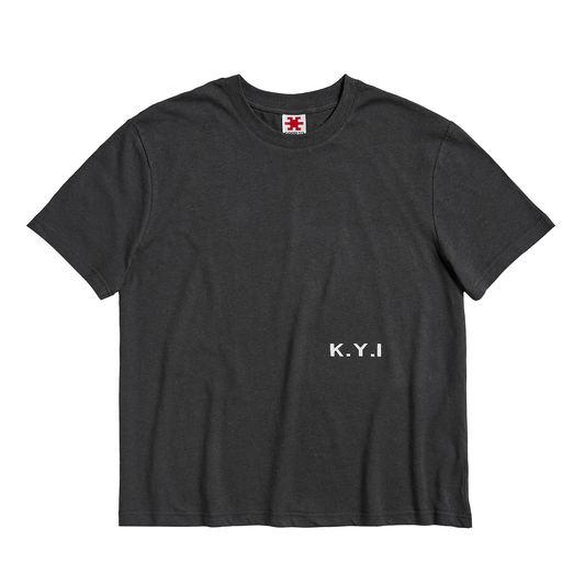 K.Y.I Tee Washed Black