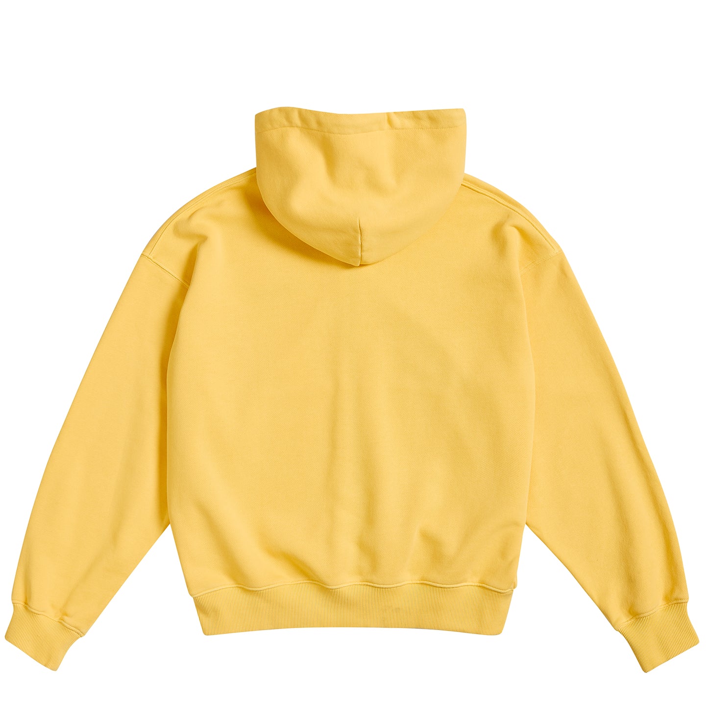 Yellow Garment Dye Zip Up Hoodie