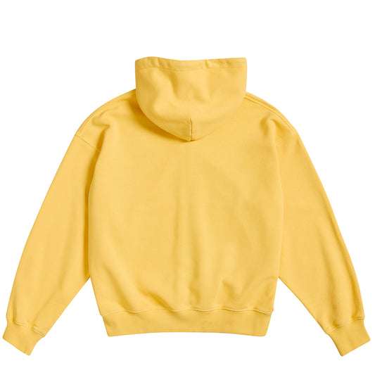 Yellow Garment Dye Zip Up Hoodie