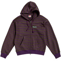 Jacquard Stripes Zip Up Hoodie