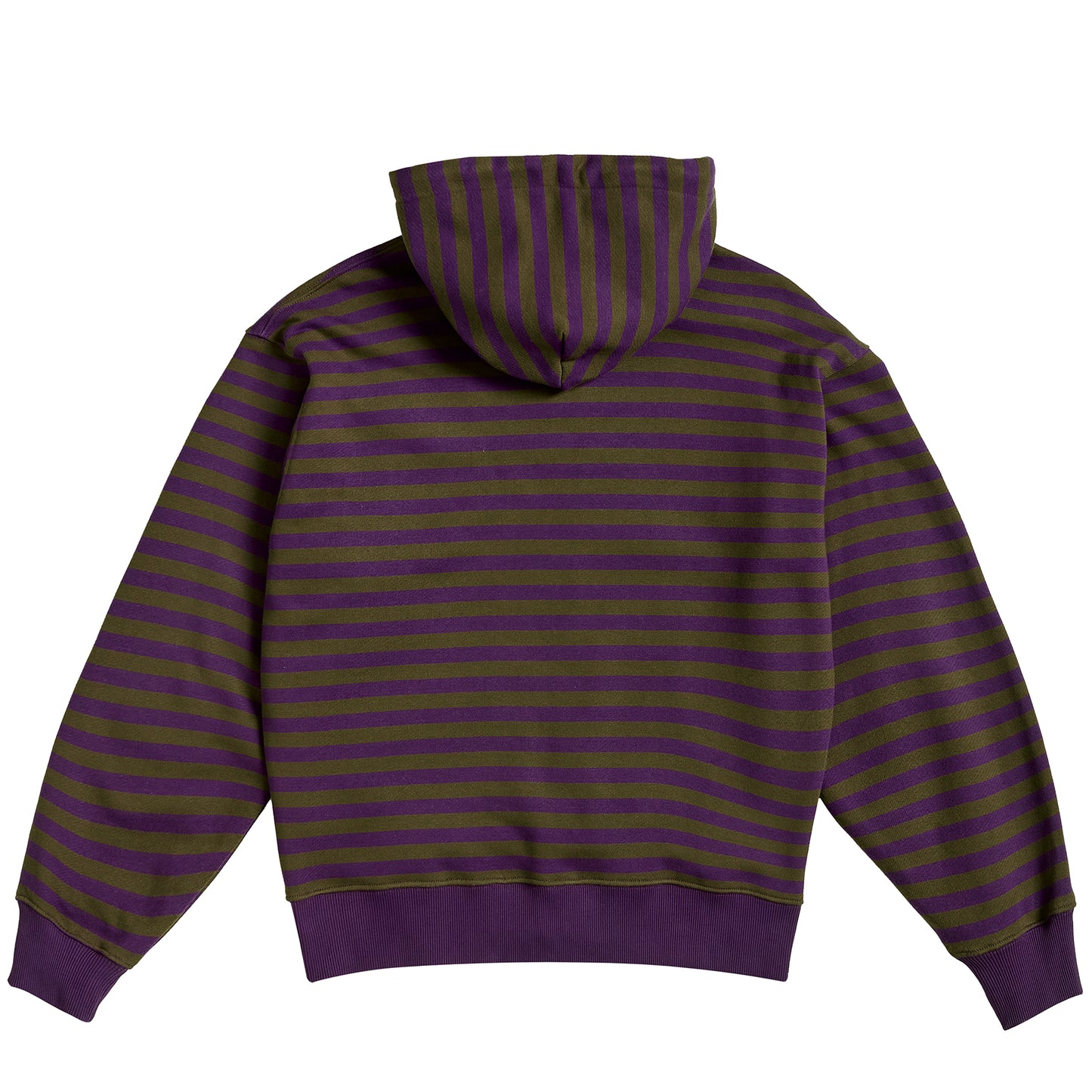 Jacquard Stripes Zip Up Hoodie