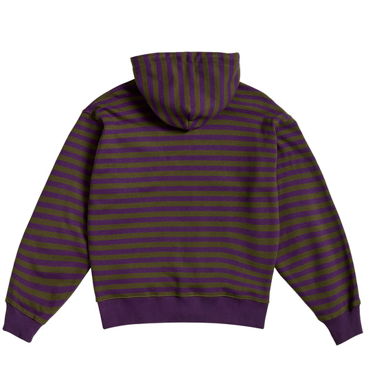 Jacquard Stripes Zip Up Hoodie