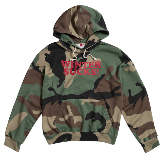 Camo Hoodie Acid Wash