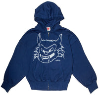 Da Cat Zip Hoodie Navy