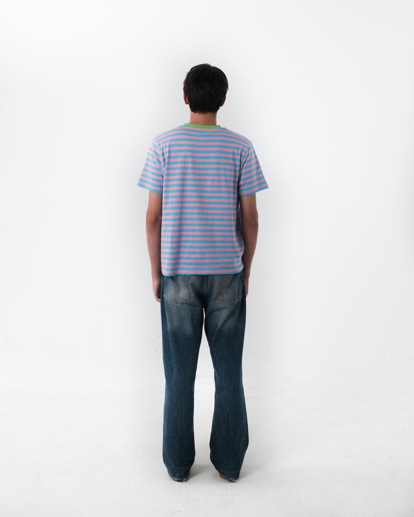 Stripe T-Shirt Blue/Pink