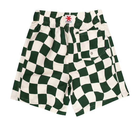 Checks Green / White
