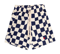 Checks Navy / White